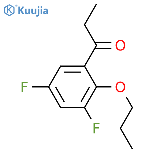 1-(3,5-difluoro-2-propoxyphenyl)propan-1-one structure