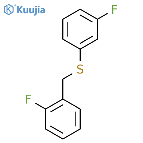 (2-Fluorobenzyl)(3-fluorophenyl)sulfane structure