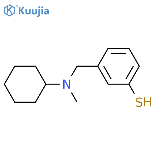 3-[[cyclohexyl(methyl)amino]methyl]benzenethiol structure