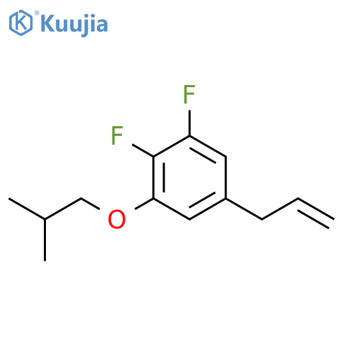 1,2-difluoro-3-(2-methylpropoxy)-5-prop-2-enylbenzene structure
