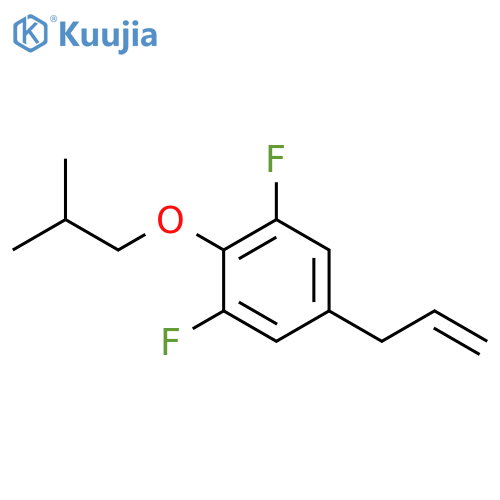 1,3-difluoro-2-(2-methylpropoxy)-5-prop-2-enylbenzene structure