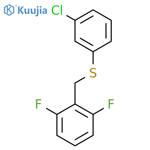 (3-Chlorophenyl)(2,6-difluorobenzyl)sulfane structure