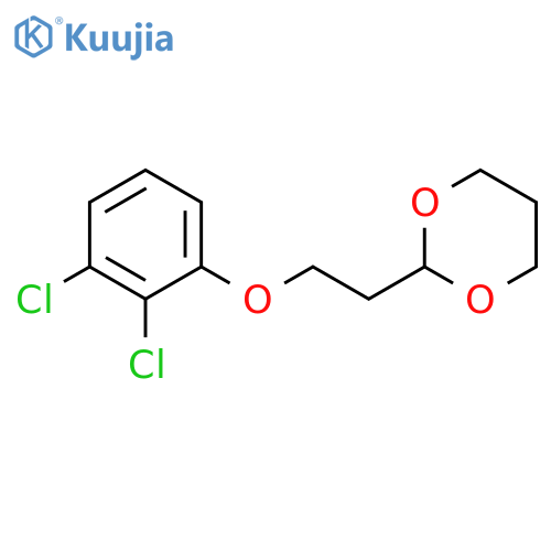 2-[2-(2,3-dichlorophenoxy)ethyl]-1,3-dioxane structure
