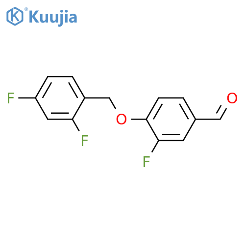 4-[(2,4-difluorophenyl)methoxy]-3-fluorobenzaldehyde structure