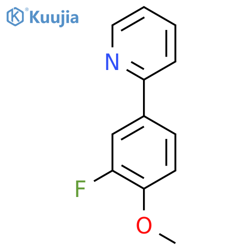 2-(3-Fluoro-4-methoxyphenyl)pyridine structure