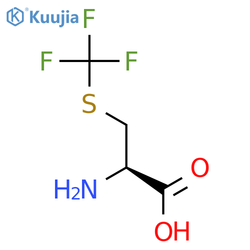 (2R)-2-amino-3-(trifluoromethyl)sulfanylpropanoic acid structure