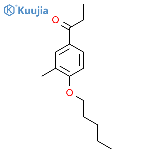 3'-Methyl-4'-n-pentoxypropiophenone structure