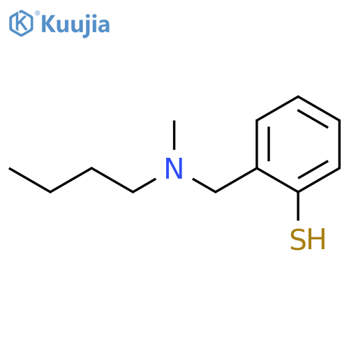 2-[[butyl(methyl)amino]methyl]benzenethiol structure