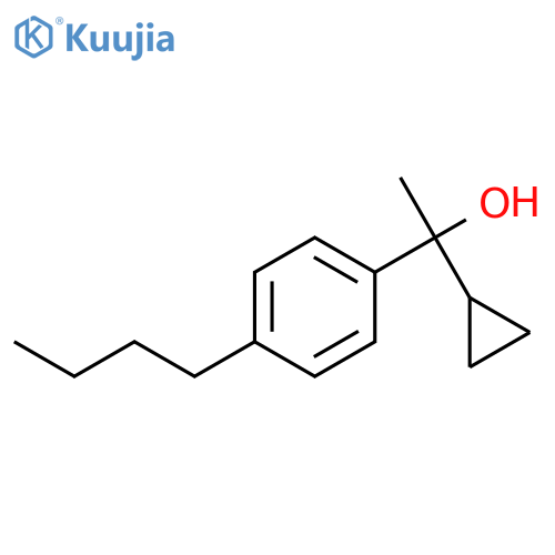 1-(4-butylphenyl)-1-cyclopropylethanol structure