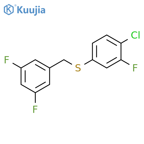 (4-CHLORO-3-FLUOROPHENYL)(3,5-DIFLUOROBENZYL)SULFANE structure
