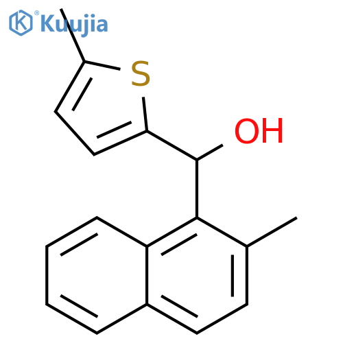 (2-methylnaphthalen-1-yl)-(5-methylthiophen-2-yl)methanol structure