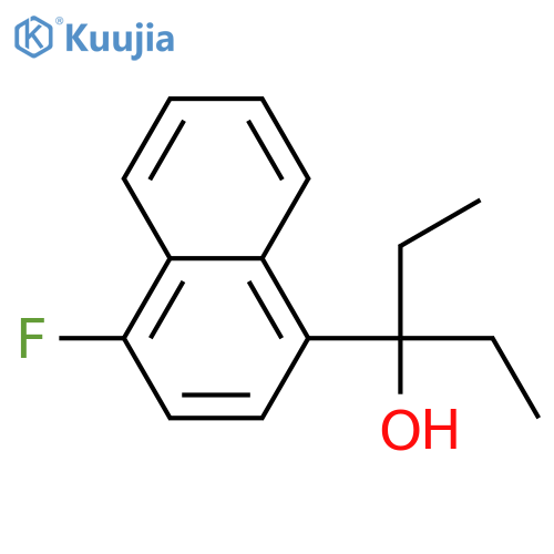 3-(4-fluoronaphthalen-1-yl)pentan-3-ol structure