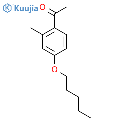 1-(2-Methyl-4-(pentyloxy)phenyl)ethanone structure