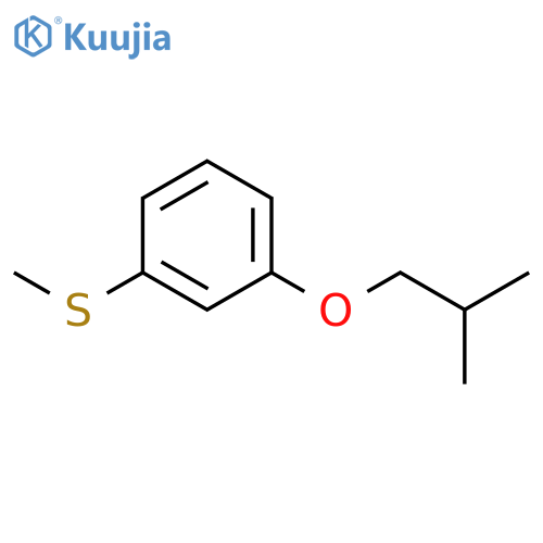 1-(2-methylpropoxy)-3-methylsulfanylbenzene structure
