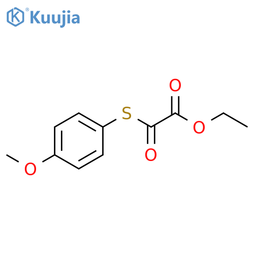Ethyl 2-(4-methoxyphenyl)sulfanyl-2-oxo-acetate structure