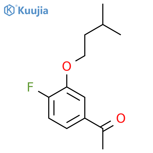 1-(4-Fluoro-3-(isopentyloxy)phenyl)ethanone structure
