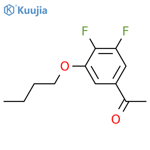 1-(3-butoxy-4,5-difluorophenyl)ethanone structure