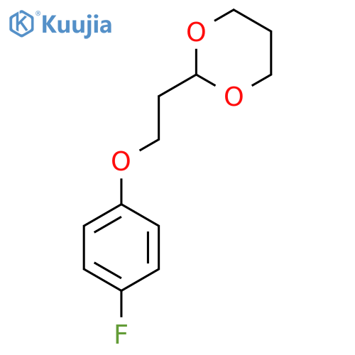 2-(2-(4-Fluorophenoxy)ethyl)-1,3-dioxane structure