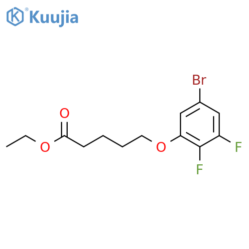 Ethyl 5-(3-bromo-5,6-difluoro-phenoxy)pentanoate structure