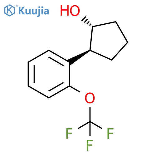 trans-2-[2-(Trifluoromethoxy)phenyl]cyclopentanol structure