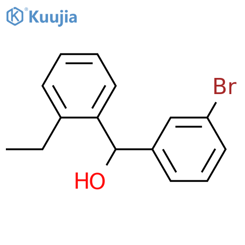 (3-bromophenyl)-(2-ethylphenyl)methanol structure