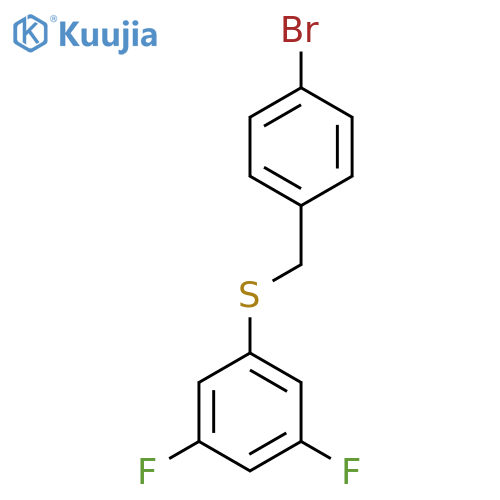 (4-Bromobenzyl)(3,5-difluorophenyl)sulfane structure