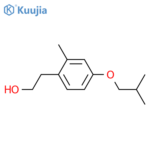 2-[2-methyl-4-(2-methylpropoxy)phenyl]ethanol structure