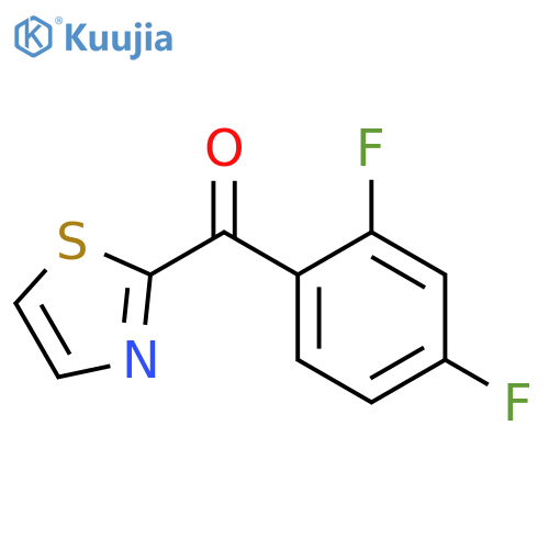 (2,4-difluorophenyl)-(1,3-thiazol-2-yl)methanone structure