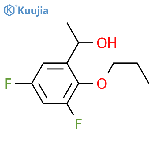 1-(3,5-difluoro-2-propoxyphenyl)ethanol structure