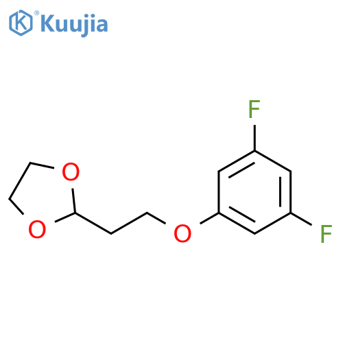 2-[2-(3,5-difluorophenoxy)ethyl]-1,3-dioxolane structure