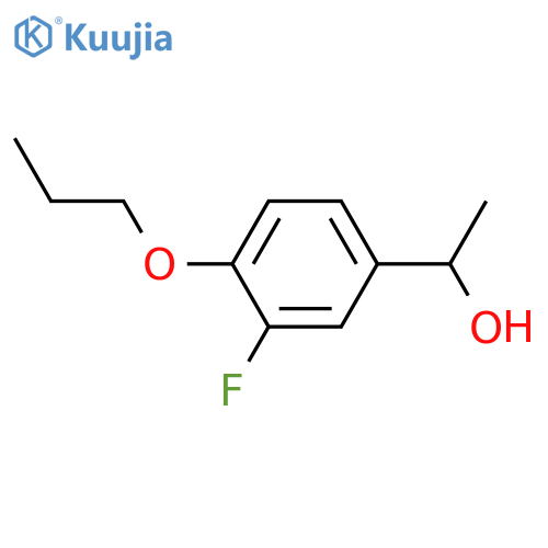 1-(3-fluoro-4-propoxyphenyl)ethanol structure