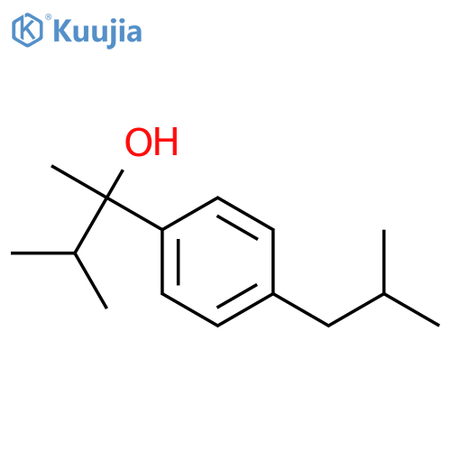 3-methyl-2-[4-(2-methylpropyl)phenyl]butan-2-ol structure
