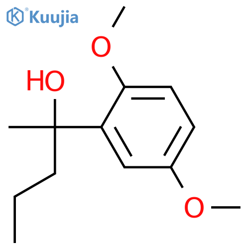 2-(2,5-dimethoxyphenyl)pentan-2-ol structure