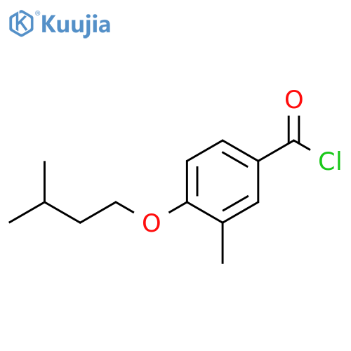 3-Methyl-4-iso-pentoxybenzoyl chloride structure
