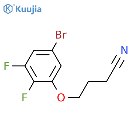4-(5-bromo-2,3-difluorophenoxy)butanenitrile structure