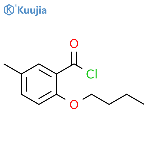 Benzoyl chloride, 2-butoxy-5-methyl- structure