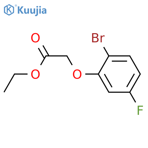 Ethyl 2-(2-bromo-5-fluoro-phenoxy)acetate structure