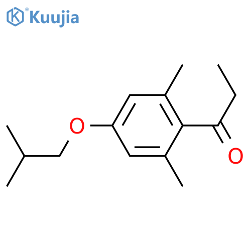 1-[2,6-dimethyl-4-(2-methylpropoxy)phenyl]propan-1-one structure