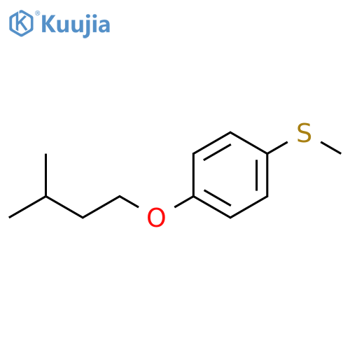 1-(3-methylbutoxy)-4-methylsulfanylbenzene structure