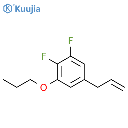 Benzene, 1,2-difluoro-5-(2-propen-1-yl)-3-propoxy- structure
