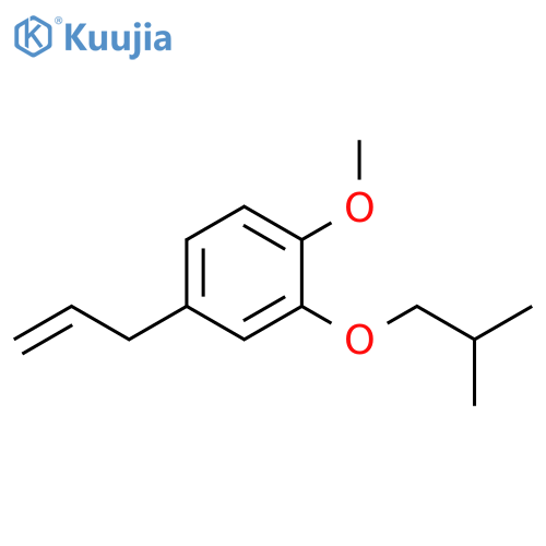 1-methoxy-2-(2-methylpropoxy)-4-prop-2-enylbenzene structure