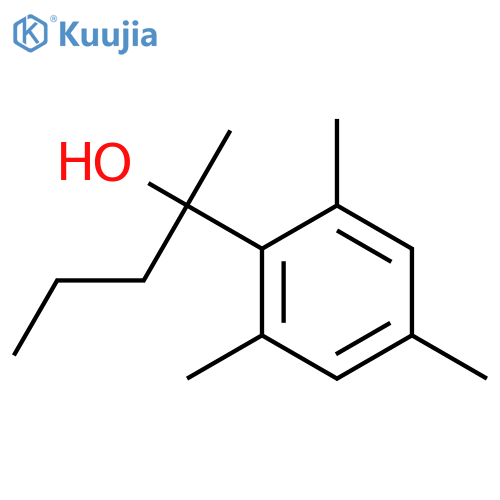 2-(2,4,6-trimethylphenyl)pentan-2-ol structure