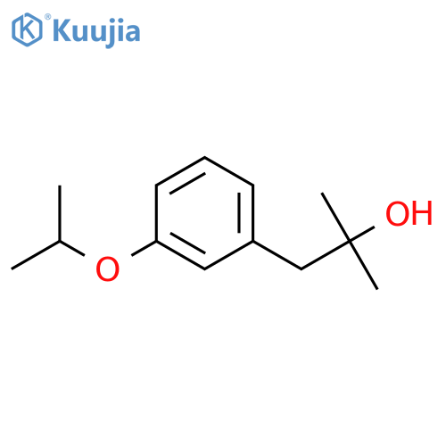 2-methyl-1-(3-propan-2-yloxyphenyl)propan-2-ol structure