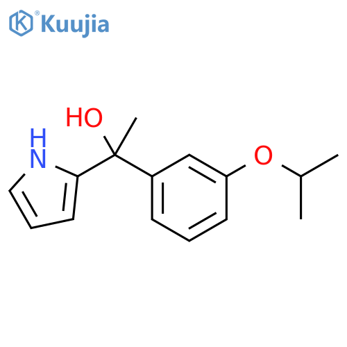 1-(3-ISOPROPOXYPHENYL)-1-(1H-PYRROL-2-YL)ETHANOL structure