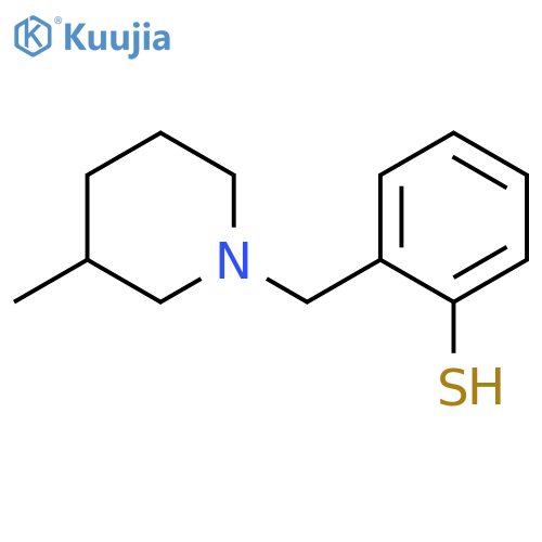 2-[(3-methylpiperidin-1-yl)methyl]benzenethiol structure