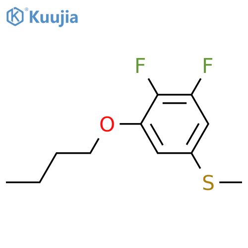 1-butoxy-2,3-difluoro-5-methylsulfanylbenzene structure