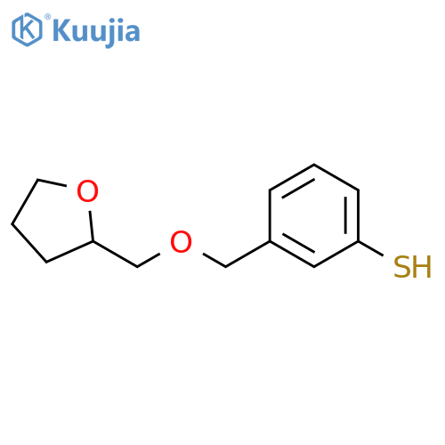3-(oxolan-2-ylmethoxymethyl)benzenethiol structure