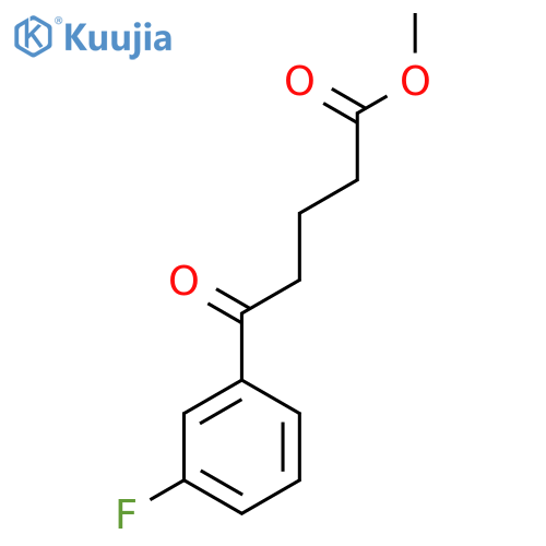 Methyl 5-(3-fluorophenyl)-5-oxopentanoate structure