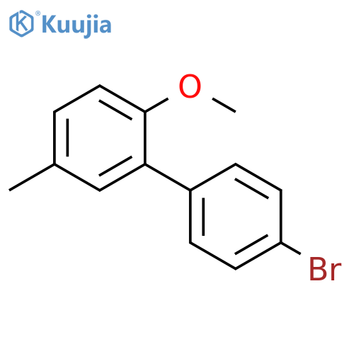 4-BROMO-2-METHOXY-5-METHYL-1,1-BIPHENYL structure
