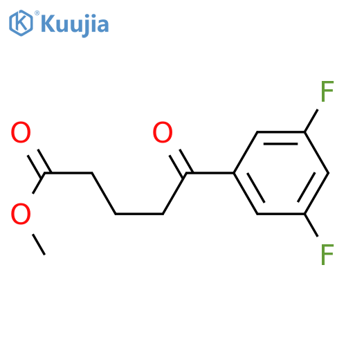 METHYL 5-(3,5-DIFLUOROPHENYL)-5-OXOPENTANOATE structure